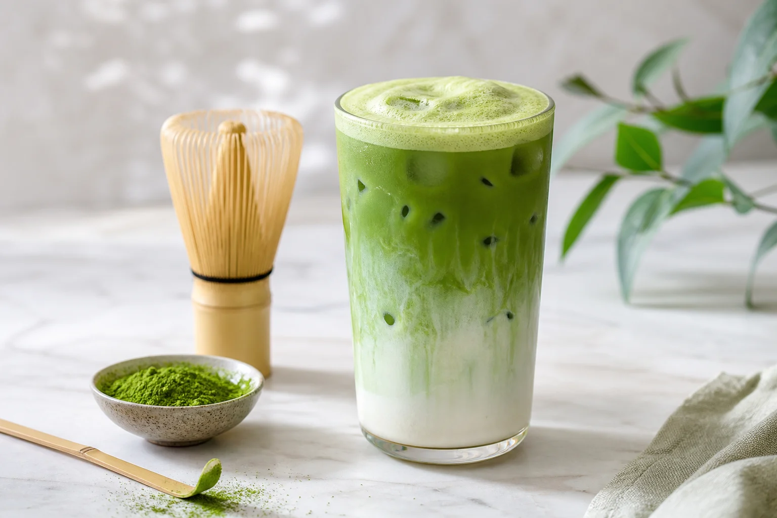 Matcha Latte Matcha Latte recipe photo: Creamy Japanese matcha latte whisked from ceremonial-grade green tea powder. Smooth, vibrant, and ready in five minutes